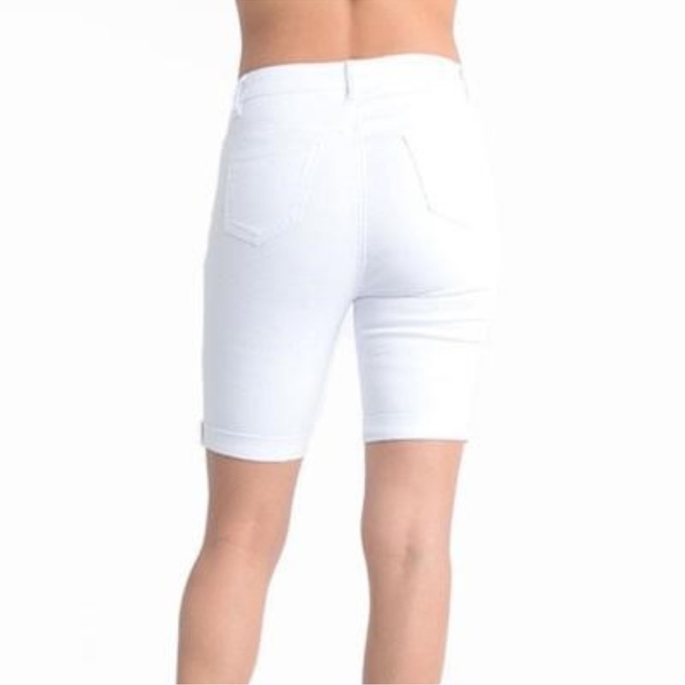 American Bazi White Distressed Jean Shorts - Picture 2 of 6